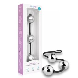 Easy Toys - három golyóból álló acél gésagolyószett szilikonpánton