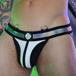 Illuminator Noir-Blanc – stílusos jockstrap prémium minőségben
