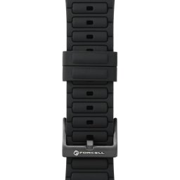 FORCELL F-DESIGN FA06 szilikon szíj APPLE Watch 42 / 44 / 45 / 49 mm-es fekete színű