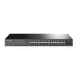 24 port Switch 10/100Mbps + 4-Port Gigabit PoE+ Smart TP-LINK T1500-28PCT PN: TL-SL2428P