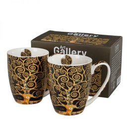 Klimt porcelán bögre szett - 2 darabos 360 ml - díszdobozos - Életfa