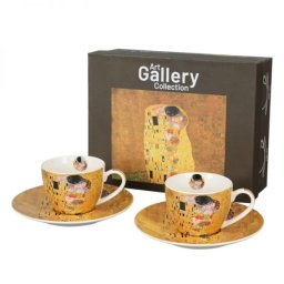 Klimt porcelán porcelán espresso kávéscsésze aljjal 110 ml - 2 személyes - díszdobozos - The Kiss