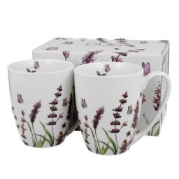Levendulás porcelán bögre szett - 2 darabos 360 ml - díszdobozos - Classic Lavende