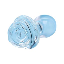 Clarity Utopian Bloom - üveg anál plug (átlátszó)