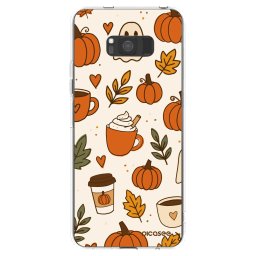 Átlátszó szilikon tok az alábbi mobiltelefonokra Samsung Galaxy S8 G950F - Fall vibes