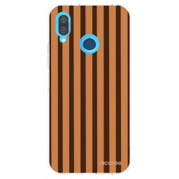 Átlátszó szilikon tok az alábbi mobiltelefonokra Huawei P20 Lite - Caramel lines