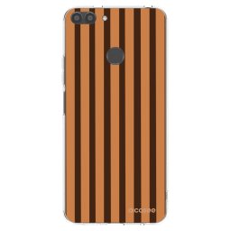 Átlátszó szilikon tok az alábbi mobiltelefonokra Huawei P Smart - Caramel lines