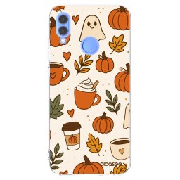 Átlátszó szilikon tok az alábbi mobiltelefonokra Huawei P Smart 2019 - Fall vibes