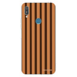 Átlátszó szilikon tok az alábbi mobiltelefonokra Huawei Y6 2019 - Caramel lines