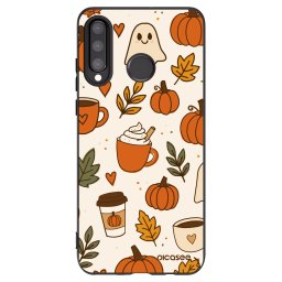 Fekete szilikon tok az alábbi mobiltelefonokra Huawei P30 Lite - Fall vibes