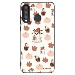 Fekete szilikon tok az alábbi mobiltelefonokra Huawei P30 Lite - Pumpkin spice
