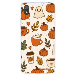 Átlátszó szilikon tok az alábbi mobiltelefonokra Xiaomi Redmi 7A - Fall vibes
