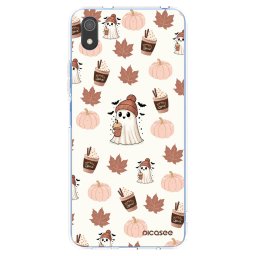 Átlátszó szilikon tok az alábbi mobiltelefonokra Xiaomi Redmi 7A - Pumpkin spice