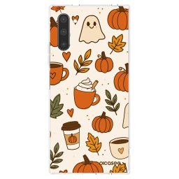 Átlátszó szilikon tok az alábbi mobiltelefonokra Samsung Galaxy Note 10 N970F - Fall vibes