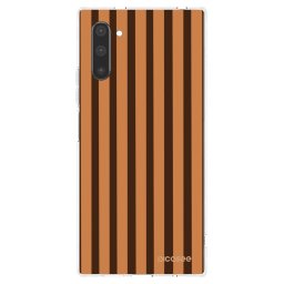 Átlátszó szilikon tok az alábbi mobiltelefonokra Samsung Galaxy Note 10 N970F - Caramel lines