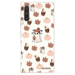 Átlátszó szilikon tok az alábbi mobiltelefonokra Samsung Galaxy Note 10 N970F - Pumpkin spice