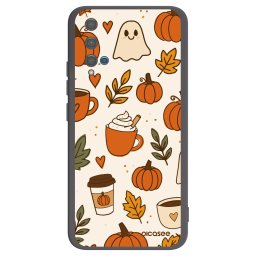 Fekete szilikon tok az alábbi mobiltelefonokra Huawei Nova 5T - Fall vibes