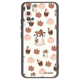 Fekete szilikon tok az alábbi mobiltelefonokra Huawei Nova 5T - Pumpkin spice