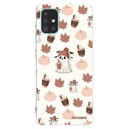 Átlátszó szilikon tok az alábbi mobiltelefonokra Samsung Galaxy A51 A515F - Pumpkin spice