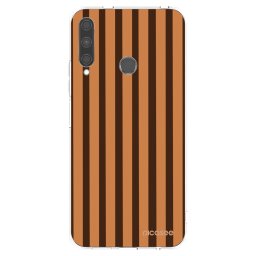 Átlátszó szilikon tok az alábbi mobiltelefonokra Huawei P40 Lite E - Caramel lines