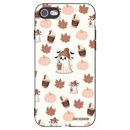 Fekete szilikon tok az alábbi mobiltelefonokra Apple iPhone SE 2020 - Pumpkin spice