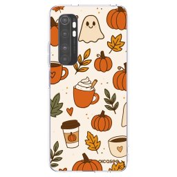 Átlátszó szilikon tok az alábbi mobiltelefonokra Xiaomi Mi Note 10 Lite - Fall vibes