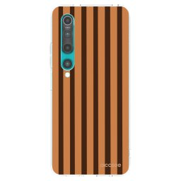 Átlátszó szilikon tok az alábbi mobiltelefonokra Xiaomi Mi 10 - Caramel lines