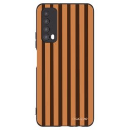 Fekete szilikon tok az alábbi mobiltelefonokra Huawei P Smart 2021 - Caramel lines