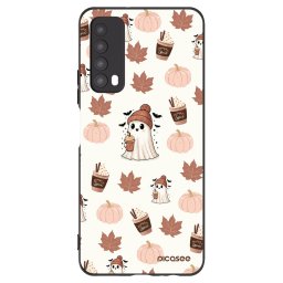 Fekete szilikon tok az alábbi mobiltelefonokra Huawei P Smart 2021 - Pumpkin spice