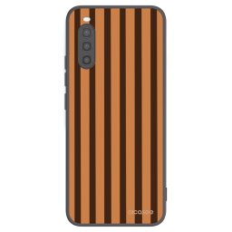 Fekete szilikon tok az alábbi mobiltelefonokra Sony Xperia 10 II - Caramel lines