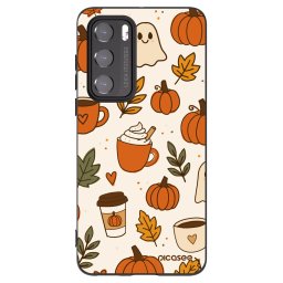 Fekete szilikon tok az alábbi mobiltelefonokra Huawei P40 - Fall vibes