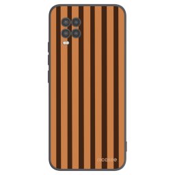 Fekete szilikon tok az alábbi mobiltelefonokra Xiaomi Mi 10 Lite - Caramel lines