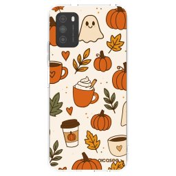 Átlátszó szilikon tok az alábbi mobiltelefonokra Xiaomi Poco M3 - Fall vibes