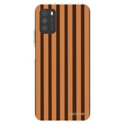 Átlátszó szilikon tok az alábbi mobiltelefonokra Xiaomi Poco M3 - Caramel lines