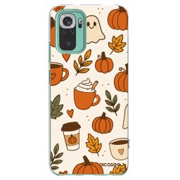 Átlátszó szilikon tok az alábbi mobiltelefonokra Xiaomi Redmi Note 10 Pro - Fall vibes