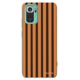 Átlátszó szilikon tok az alábbi mobiltelefonokra Xiaomi Redmi Note 10 Pro - Caramel lines
