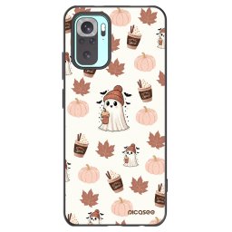 Fekete szilikon tok az alábbi mobiltelefonokra Xiaomi Redmi Note 10 Pro - Pumpkin spice
