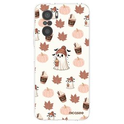 Átlátszó szilikon tok az alábbi mobiltelefonokra Xiaomi Poco F3 - Pumpkin spice