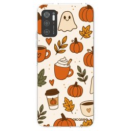 Átlátszó szilikon tok az alábbi mobiltelefonokra Xiaomi Poco M3 Pro 5G - Fall vibes
