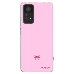 Átlátszó szilikon tok az alábbi mobiltelefonokra Xiaomi Redmi Note 11 Pro - Blush bow