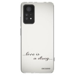 Átlátszó szilikon tok az alábbi mobiltelefonokra Xiaomi Redmi Note 11 Pro - Love is a drug