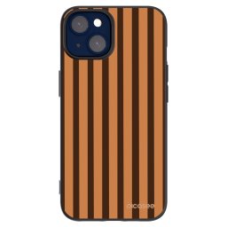 Fekete szilikon tok az alábbi mobiltelefonokra Apple iPhone 14 - Caramel lines