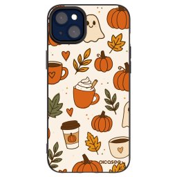 Fekete szilikon tok az alábbi mobiltelefonokra Apple iPhone 14 Plus - Fall vibes