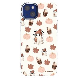 Átlátszó szilikon tok az alábbi mobiltelefonokra Apple iPhone 14 Plus - Pumpkin spice