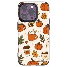 Fekete szilikon tok az alábbi mobiltelefonokra Apple iPhone 14 Pro - Fall vibes