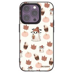 Fekete szilikon tok az alábbi mobiltelefonokra Apple iPhone 14 Pro - Pumpkin spice