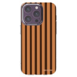 Átlátszó szilikon tok az alábbi mobiltelefonokra Apple iPhone 14 Pro - Caramel lines