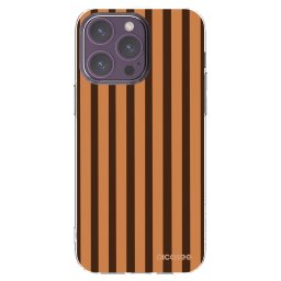 Átlátszó szilikon tok az alábbi mobiltelefonokra Apple iPhone 14 Pro Max - Caramel lines