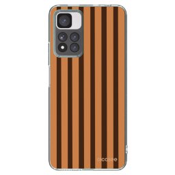 Átlátszó szilikon tok az alábbi mobiltelefonokra Xiaomi Redmi Note 11 Pro+ 5G - Caramel lines