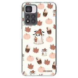 Átlátszó szilikon tok az alábbi mobiltelefonokra Xiaomi Redmi Note 11 Pro+ 5G - Pumpkin spice